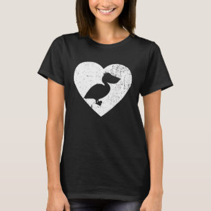 Camiseta Pelican Vintage White Heart Namorados Da