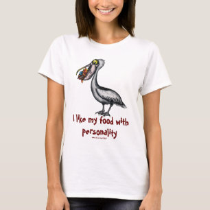 Camiseta Pelicano bonito engraçado com design do t-shirt