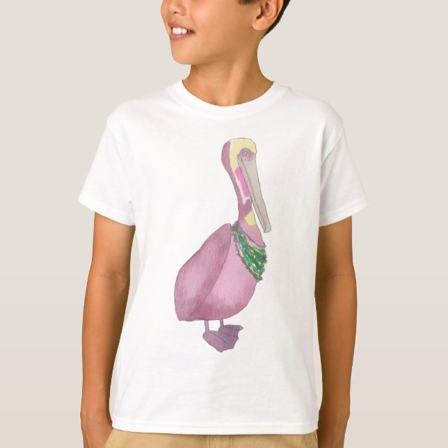 Camiseta Pelicano-marrom de Carnaval (Frente)