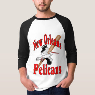 Camiseta Pelicanos do clube de basebol de Nova Orleães