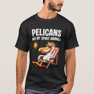 Camiseta Pelicanos São Meus Animais Espirituais Pelicano En