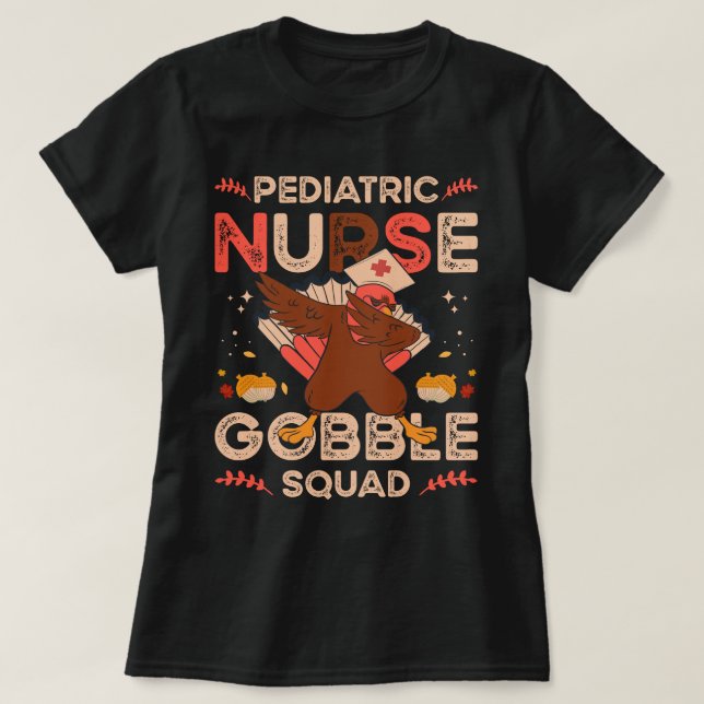 Camiseta película de gobble para enfermeiro pediátrico (Frente do Design)