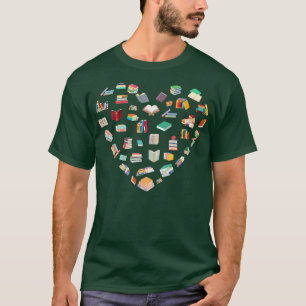 Camiseta Pelo Amor de Livros Concebidos para Livros Amantes