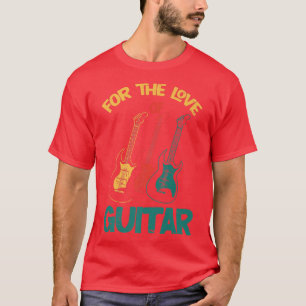 Camiseta Pelo Amor Do Guitar Retro Premium