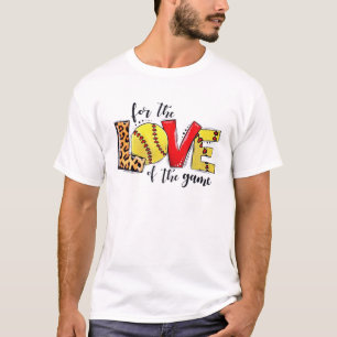 Camiseta Pelo Amor Do Jogo Softball Mãe Dia de as mães