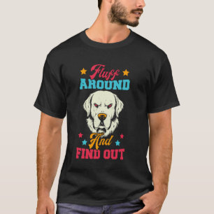 Camiseta Pelo ao Redor do Rosto do Cachorro Golden Retrieve
