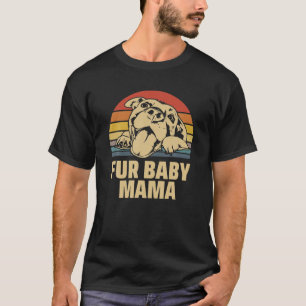 Camiseta Pelo Bebê Mamãe Feliz Cachorro Pitbull Mãe Present