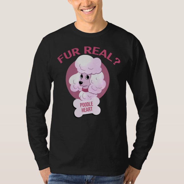 Camiseta Pelo Coração de Poodle Real (Frente)