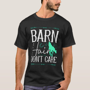 Camiseta Pelo de Celeiro Não Liga Fazendeiro Cavalgando Cav