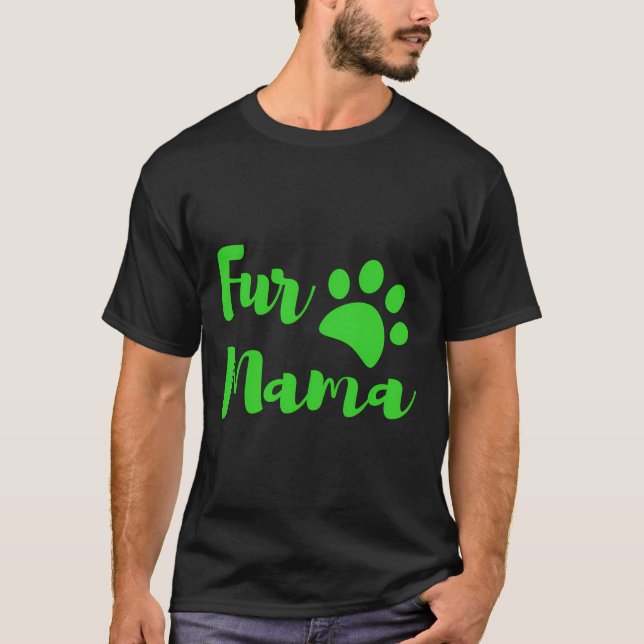 Camiseta Pelo Mama Amante de os animais Hoodie (Frente)