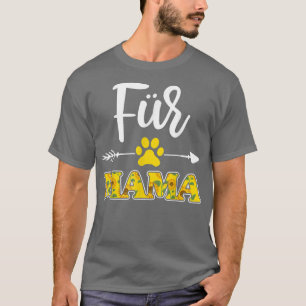 Camiseta Pelo Mama Pet Amava Girassol Para Mulheres, Mães