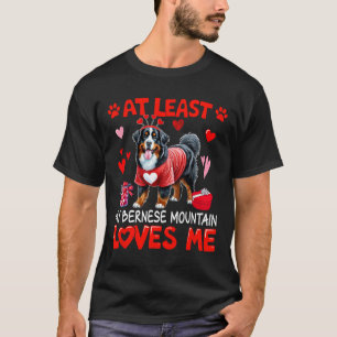 Camiseta Pelo Menos Meu Bernês De Montanha Me Ama No Dia Do