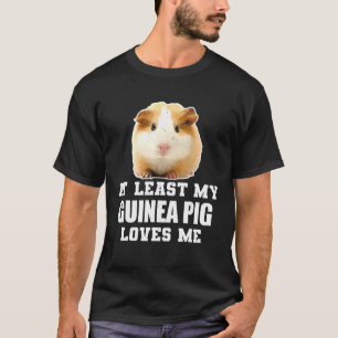 Camiseta Pelo Menos Meu Porco-guineense Me Adora Porco-guin