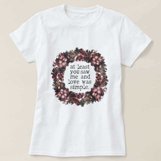 Camiseta Pelo Menos Você Me Viu (Frente do Design)