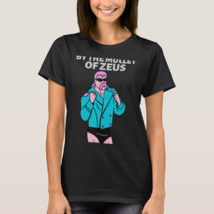 Camiseta Pelo Mullet Of Zeus Business In Front Party In T