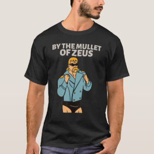 Camiseta Pelo Mullet Of Zeus Business In Front Party In T