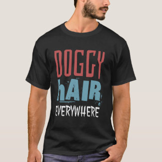 Camiseta Pelos de Cachorro em Todo Lugar Siberiano Husky En