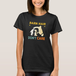Camiseta Pelos de Celeiro Não Se Importam Fazendeiro Cavalg