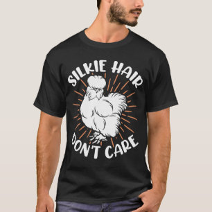 Camiseta Pêlos de frango de seda não cuidado com o criador