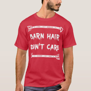 Camiseta Pêlos do Pêssego do Barn Não e Cavalos de Amor