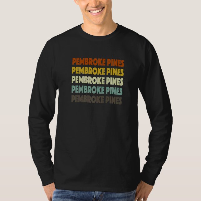 Camiseta Pembroke Pines Florida American Fl Usa Homepage Re (Frente)