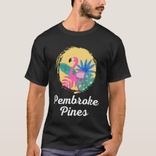 Camiseta Pembroke Pines Florida Beach Tropical Flamingo