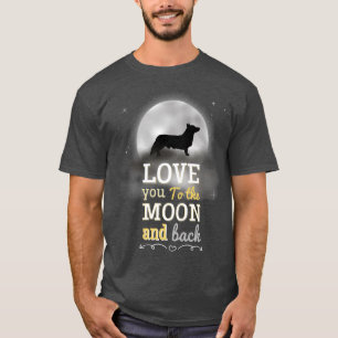 Camiseta Pembroke Welsh Corgi Adora À Lua