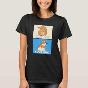 Camiseta Pembroke Welsh Corgi Cachorro-Quente de Milho E Sa