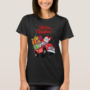 Camiseta Pembroke Welsh Corgi Com Papai Noel Em Caminhão Ve