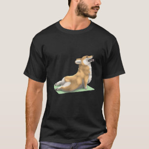Camiseta Pembroke Welsh Corgi Dog Yoga Pose Meditação Zen