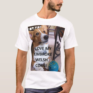 Camiseta pembroke welsh corgi fawn love w pic