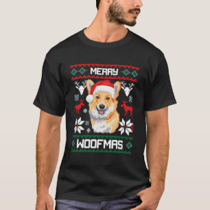 Camiseta Pembroke Welsh Corgi Gift Para Feliz Natal Woof