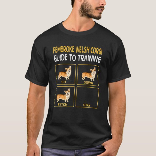 Camiseta Pembroke Welsh Corgi Guide (Guia Para Formação De  (Frente)