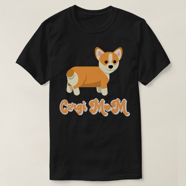 Camiseta Pembroke Welsh Corgi Mom Funny Dog Mama Corgi Love (Frente do Design)