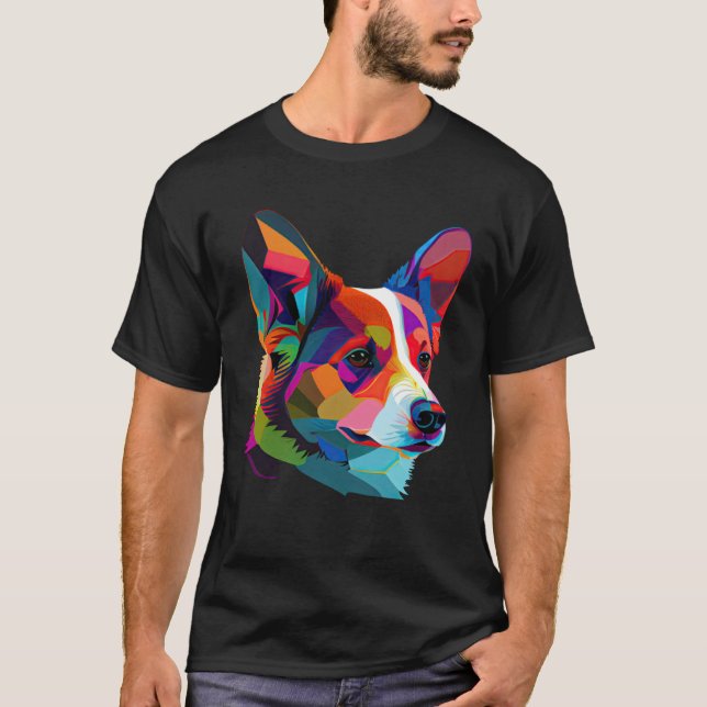 Camiseta Pembroke Welsh Corgi Pop Pembroke Corgi (Frente)