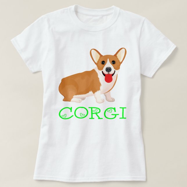 Camiseta Pembroke Welsh Corgi - Puppy Dog (Frente do Design)