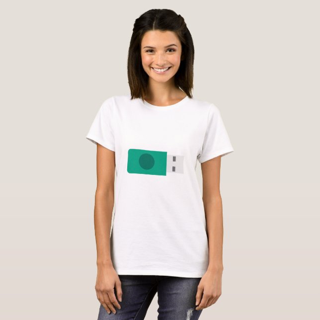 Camiseta Pen Drive USB (Frente Completa)