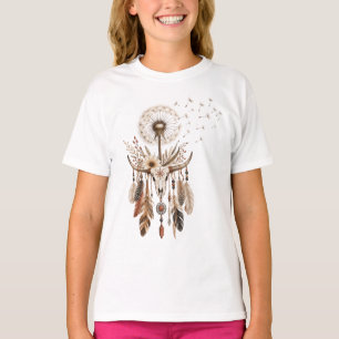 Camiseta Pena Boho Dandelion Ocidental