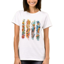 PENA BOHO PASTEL E GIRASSÓIS AMARELOS