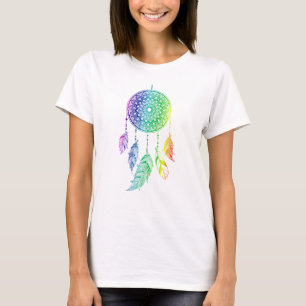 Camiseta Pena de caçador de sonhos colorida