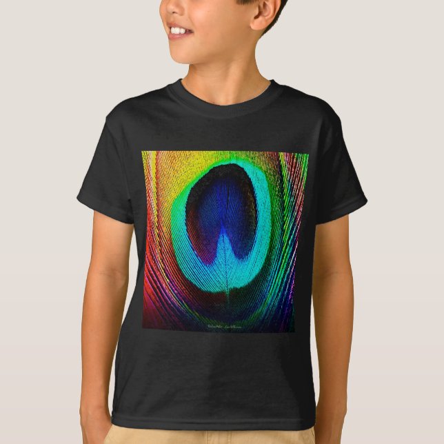 Camiseta Pena de Peacock Vibrante (Frente)