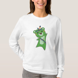 Camiseta Pena de Ursinho de Bico Verde Indiana