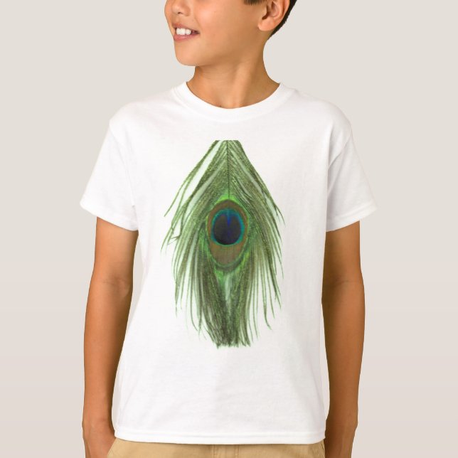 Camiseta Pena verde D do pavão (Frente)