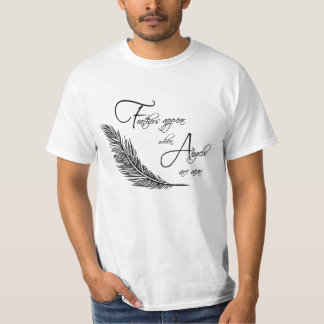 Camiseta Penas aparecem quando os anjos estão próximos