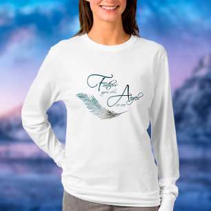 Camiseta Penas aparecem quando os anjos estão próximos