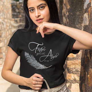 Camiseta Penas aparecem quando os anjos estão próximos