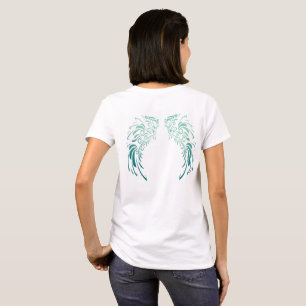 Camiseta Penas de anjo coloridas
