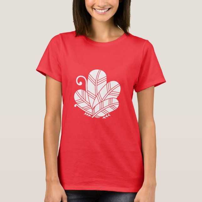 Camiseta Penas de gavião em forma de borboleta (Frente)