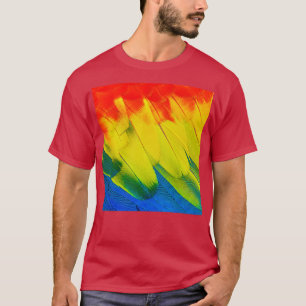 Camiseta Penas de papagaio coloridas