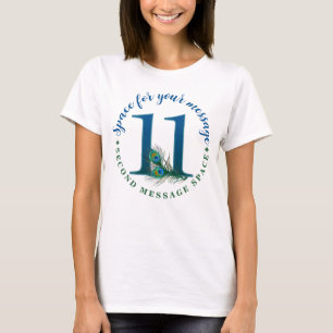 Camiseta Penas de Pavão de 11º Aniversário